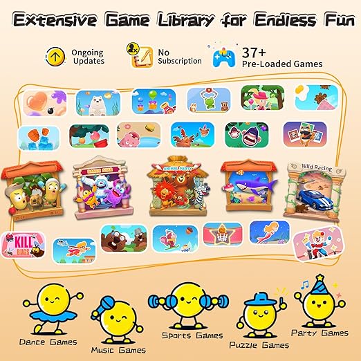 KINHANK MotionX - Motion Sensing Game Console for Kids&Families with 40 Games + Ongoing Updates – No Subscription Required, Plug&Play, Compatible with TV/PC, Perfect for Game Nights, Parties & Gifts