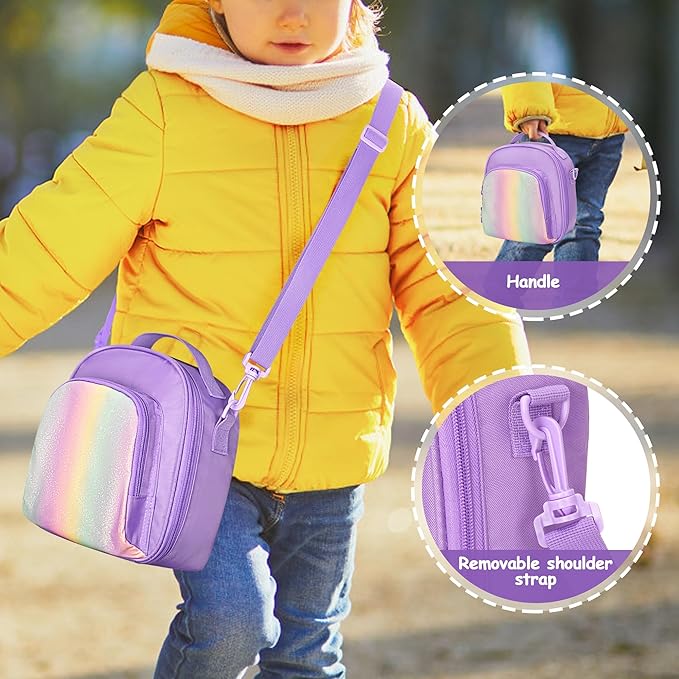 Carrying Case Compatible with Yoto Mini (2024 Edition), Card Holder Hold Up to 30 Cards, Travel Storage Bag for Audio Music Player & Headphone Accessories, Purple (Bag Only) Patented Design