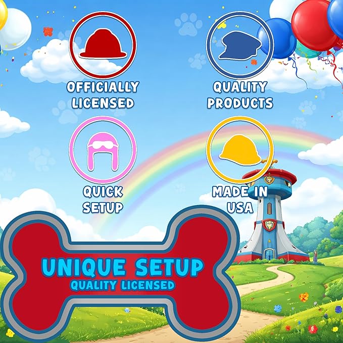 Unique Paw Patrol and Paw Patrol Girl Party Hats 16 Party Hats with Celebrate With Me Sticker | Kids Birthday Party Supplies