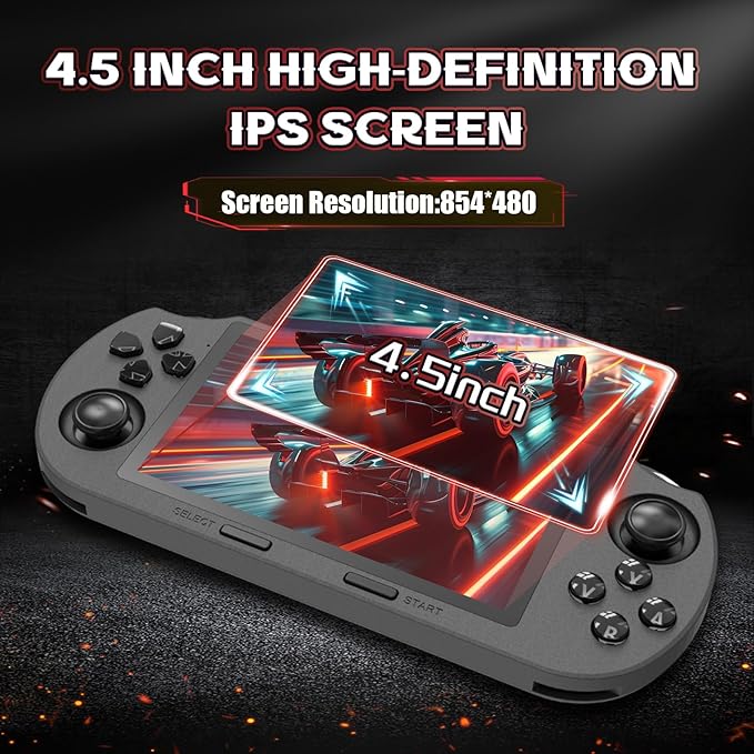 SF3000 Retro Handheld Game Console,20000+ Games,Retro Gaming Console,E-Book/Music/Video Playback/Emergency Charging of Phone,14 Emulators,4.5-Inch IPS Screen,Dual Core Processor (Black)