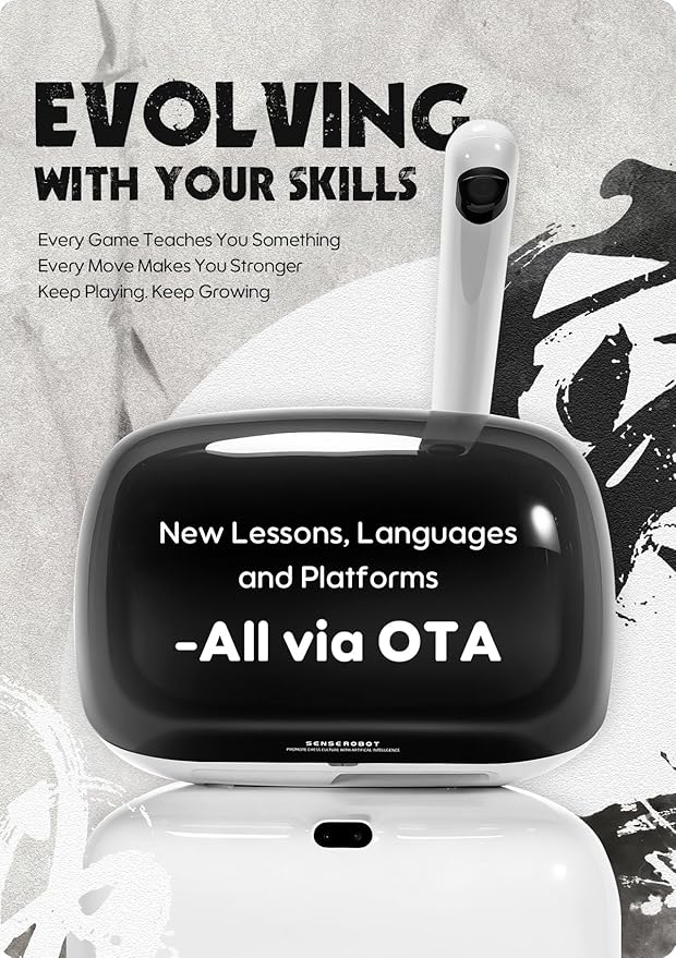 Go Professional – AI Smart Go Board with Robotic Arm, 23-Level AI for All Skill Levels, Apex Duel, Real-Time Game Review, Wi-Fi OTA Updates