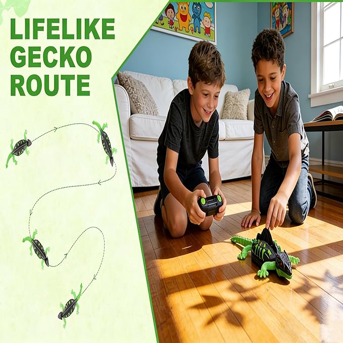 Wall Climbing Lizard,Floor Ceiling Crawling Electric Lizard Car Toy,Cool Kids Toys,Christmas Birthday Gifts for 4 5 6 7 8 9 10+ Year Old Boys Girls Teens，Wall Crawler Robot Gecko Remote Control