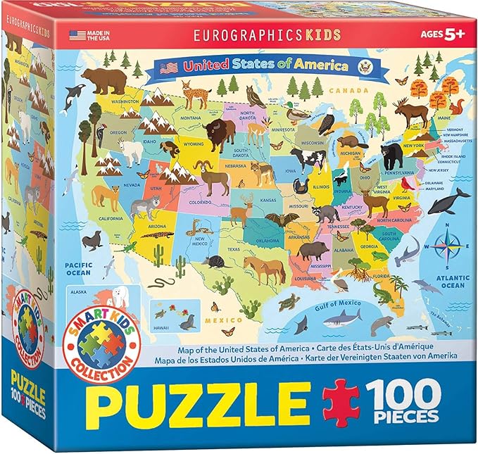 Illustrated Map of The United States of America
