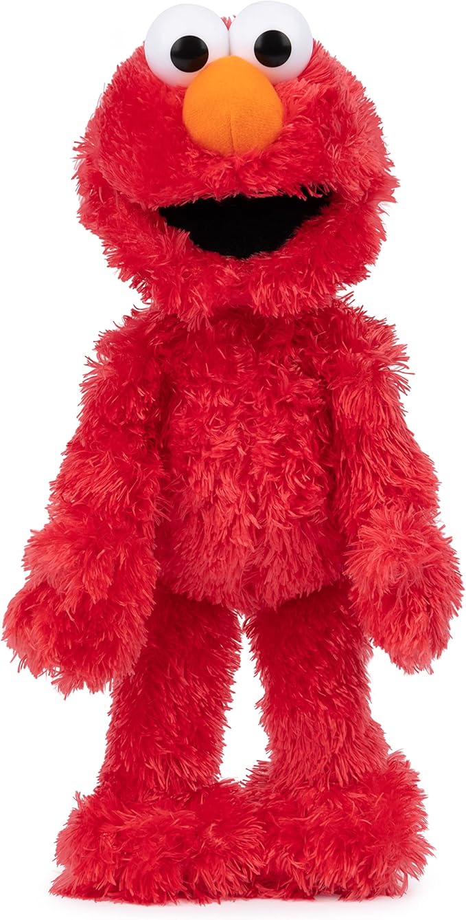 GUND Sesame Street Official Elmo Muppet Plush, Premium Plush Toy for Ages 1 & Up, Red, 13”