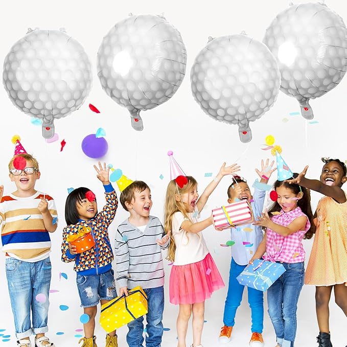 12 Pcs Golf Balloons,18 Inch Golf Party Foil Balloons,Sports Mylar Balloon Golf Birthday Decorations for Golf Sports Theme Party Supplies (Golf)