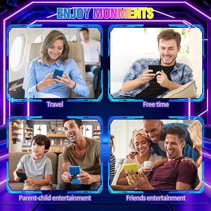 DC40V Retro Handheld Game Console - 4.0 Inch Retro Gaming Console with Preloaded 20,000+ Classic Games, Open Source Linux System, Built-in 64G TF Card, Portable Pocket Hand Held Video Game