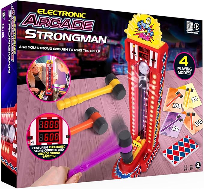 #winning Electronic Arcade Strongman Desktop High Striker Strength Tester Game