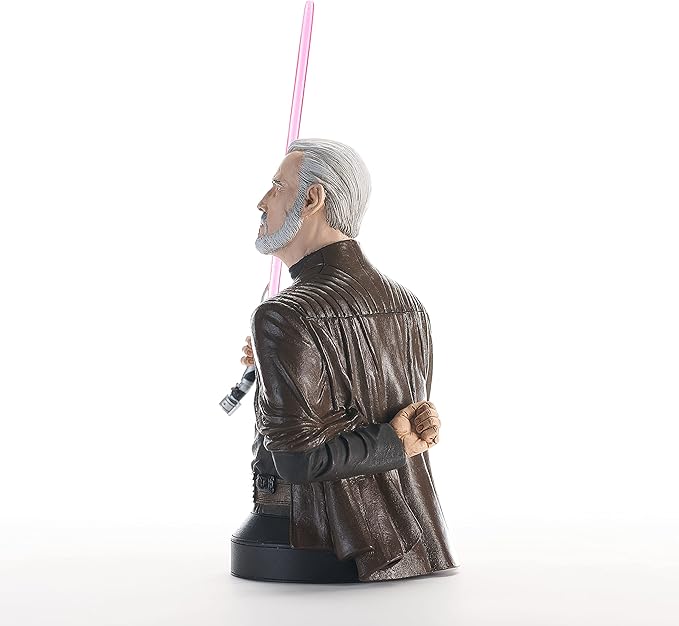 Diamond Select Toys Star Wars: Revenge of The Sith: Count Dooku 1:6 Scale Bust, Multicolor