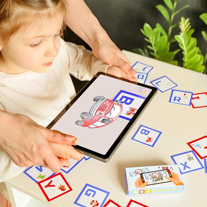 Alphabet Flashcards with Augmented Reality – ABC Talk with Me! | Educational Learning Cards A–Z | AR Games + App | for English Learners, Parents & Teachers