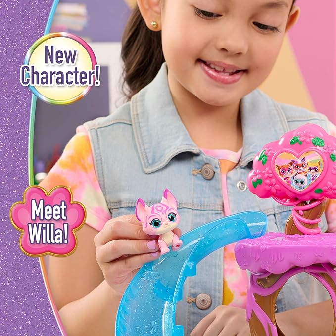 Disney Jr. SuperKitties Su-Purr Wild Playset with Slide and Swing, 5-Pieces, 3 Poseable Figures, Toy for Fans, Girls, Kids, Ages 3 and Up by Just Play
