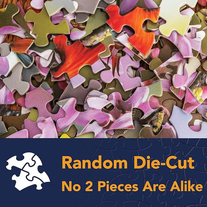 Bits and Pieces - Value Set of Three (3) - 300 Piece Jigsaw Puzzles for Adults - Spring Collection Large Piece Jigsaws by Artist Larry Jones - 18” x 24”