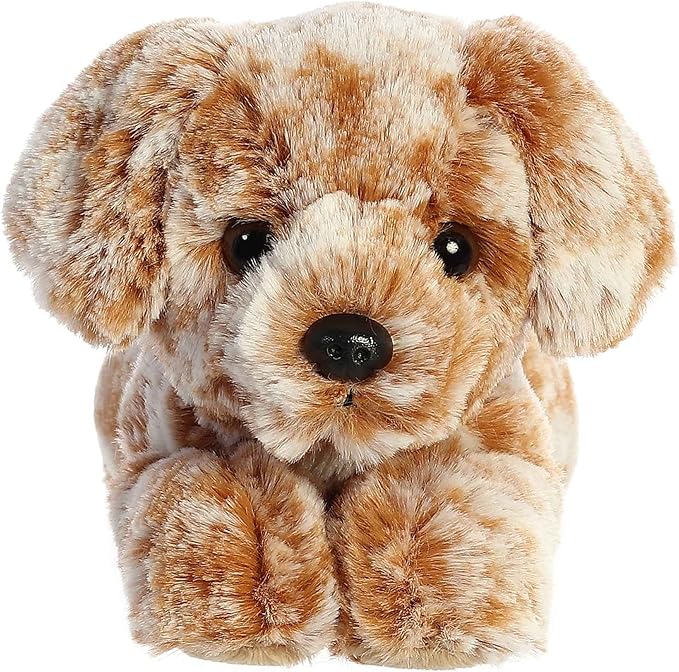 Aurora® Adorable Mini Flopsie™ Coco Lab™ Stuffed Animal - Mini Companions Ready for Playful Adventures - for Kids All Ages, Toddlers, Adults, and Families - Brown 8 Inches