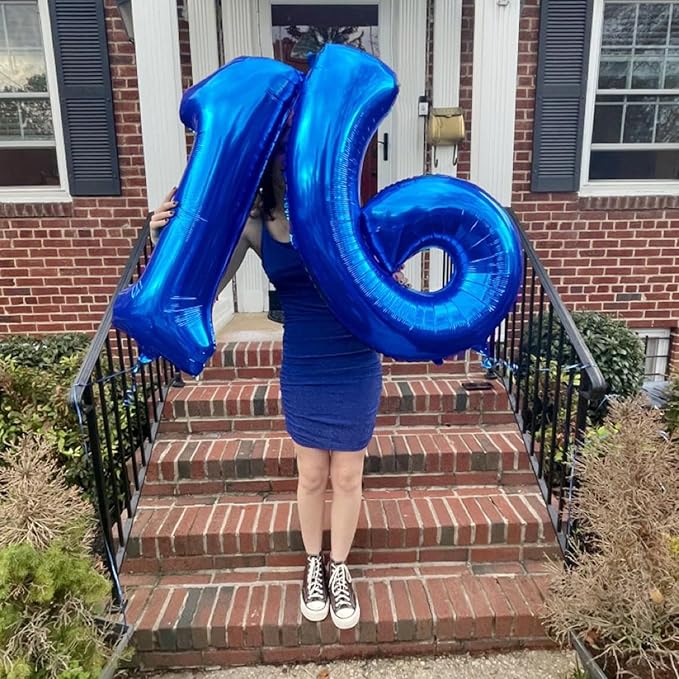 40 inch Navy Blue Number 9 Balloon Jumbo 19 29 39 90 99 Foil BalloonsGiant Large 9 Foil Balloon for Birthdays, Anniversaries, Graduations, 9th Birthday Decorations for Kids