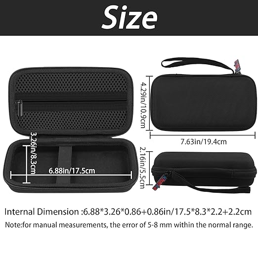 khanka Hard Travel Case Replacement for RG40XX H Retro Handheld Game Console,Case Only. (Black)