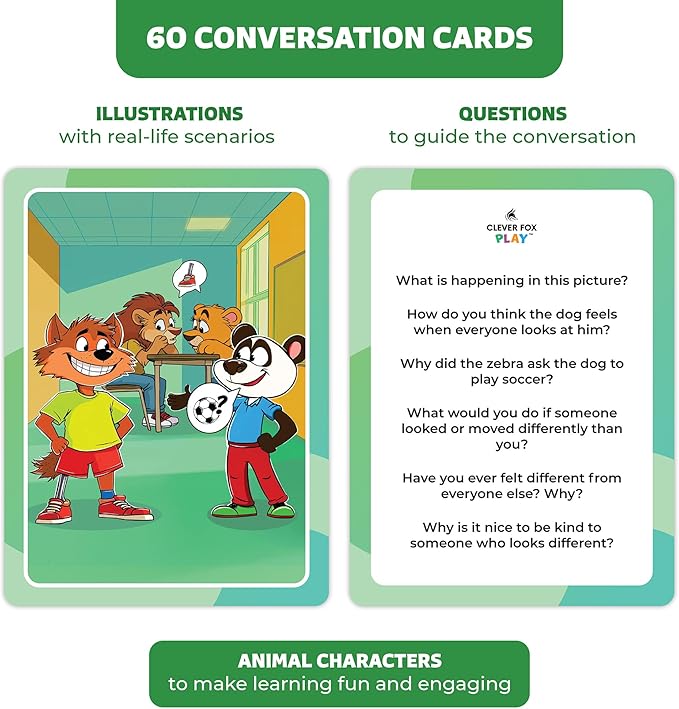 Who What Why Cultural Diversity & Inclusion Cards for Kids – Learning Materials for Empathy & Social Awareness – Conversation Cards for Understanding Traditions, Culture & Community, Ages 4+