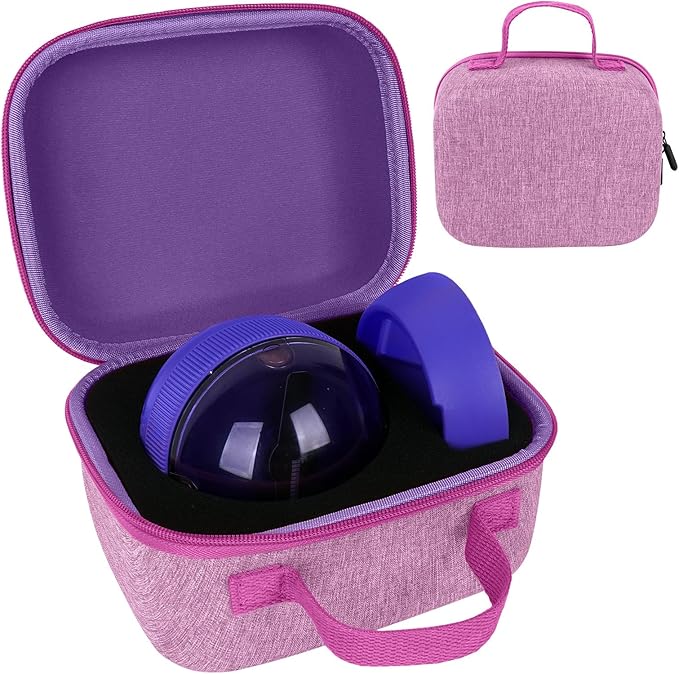 YouKnow Travel Case for Bitzee Hamster Ball Interactive Toy - Shockproof Storage Box with Custom Foam Insert & Carry Handle, Fits Electronic Pet Toy + Dock (Only Case) (Purple)