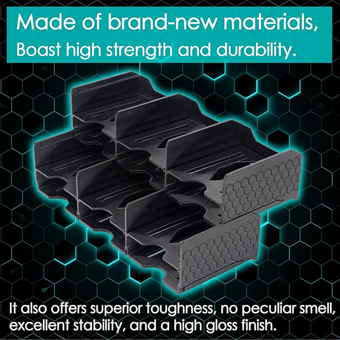 Card Case Black | Card Sorting Tray for Catan Resource Cards - Gaming | Game Accessory for The Catan Board Game | Suitable for The Expansion of Catan Game Cards and All Other Card Games