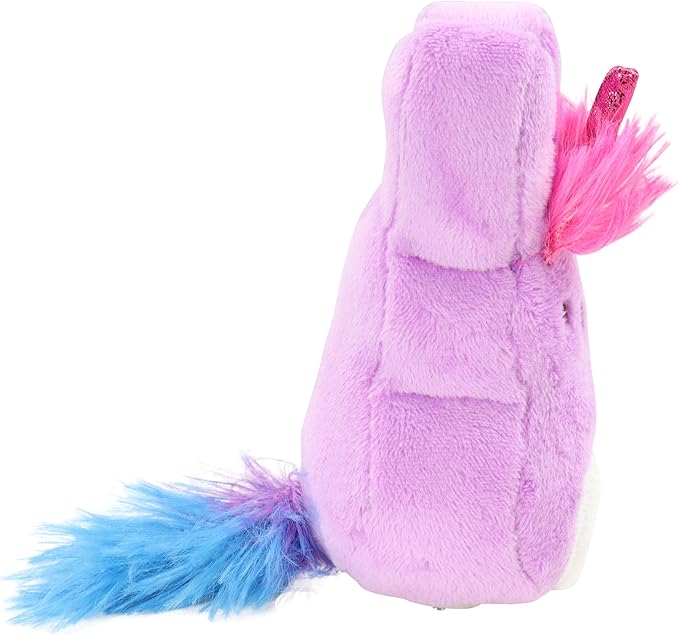 Animal Adventure | 4" Purple Unicorn Palm Pet Bunny Peeps Plush | Easter Basket Stuffed Animals for Kids | Marshmallow Candy | Huggable Soft Plushie Stuffers Buddy Toy | Collectable Gifts | Aged 3+
