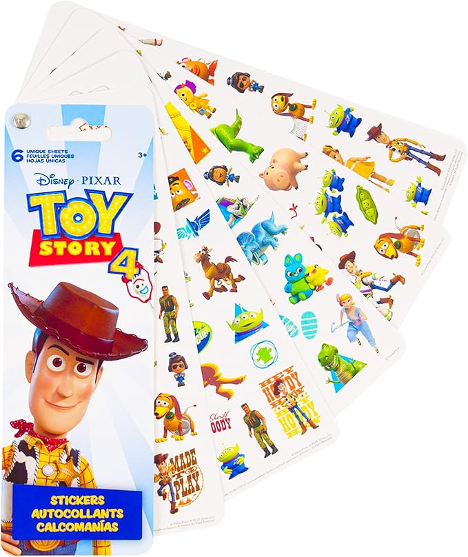 Toy Story Stickers Party Favors Pack - Bundle Includes 240 Toy Story Stickers with Bonus Mickey Mouse Stickers (12 Sticker Sheets, Toy Story Party Supplies)