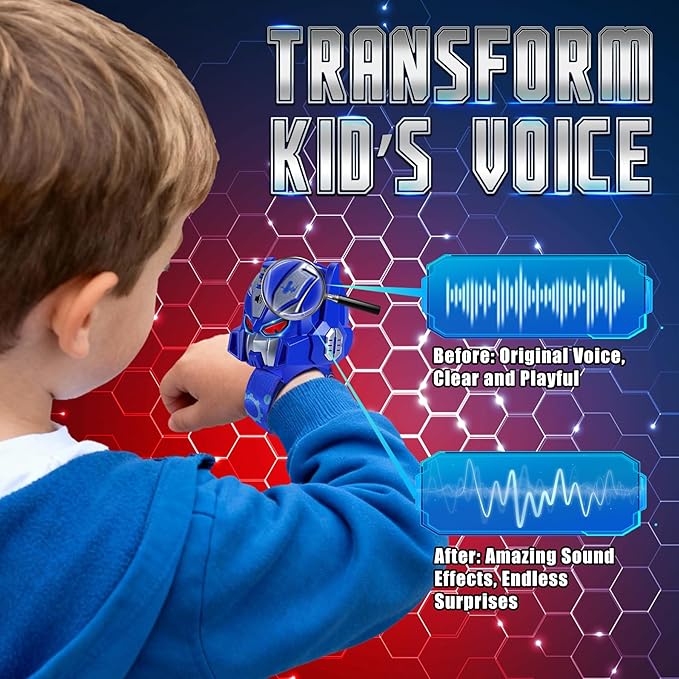 Vvinca Transform Toys Walkie Talkies for Kids 4 Pack -Spider Toys for Boys Girls Age 3-5 5-7 8-12 Christmas Birthday Gifts for Kids Adjustable Strap Voice-Changing Clear Sound Camping Outdoor