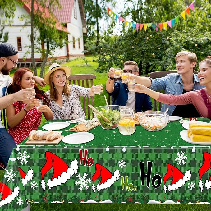 101 PCS Grinchmas Plate Set Christmas Tableware Set for Christmas Party Supplies Birthday Party Decoration