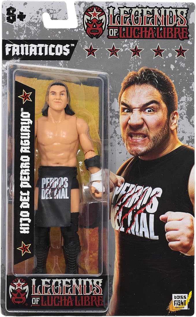 Boss Fight Studio Hijo del Perro Aguayo, Legends of Lucha Libre Fanaticos Collectible Action Figure – Highly Articulated Figurine with Authentic, Detailed Sculpting, and Custom Blister Card – 1:12