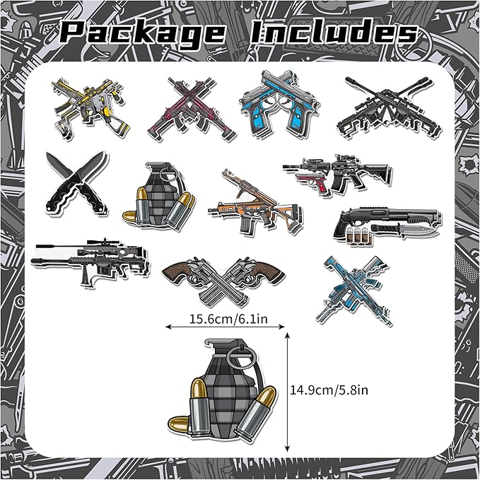 24 Pack Gun Hanging Swirls Gun Spirals Gun Hanging Decorations Ceiling Decor for Gun Pistol Birthday Party Decorations Gun Party Supplies