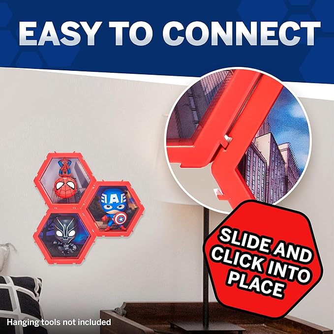 Wow! PODS 4D Marvel Captain America Toy, Unique Connectable & Collectable Bobblehead Figure, Wall/Shelf Display, Toy Action Figure, Toy Figures, Captain America Action Figure, Gifts for Kids & Adults