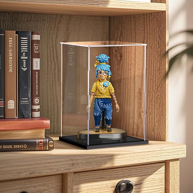 Acrylic Display Case for Collectibles Assemble Clear Display Case for Figures Alternative Glass Boxes for Lego Doll Home Storage(18x8x8 inch; 45x20x20 cm)