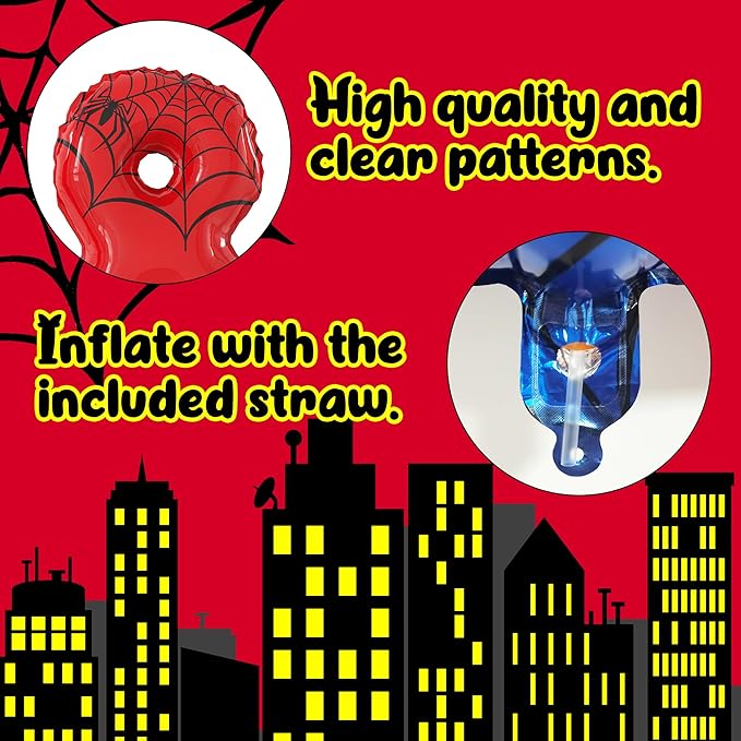 40 Inch Giant Spider Theme Number Foil Balloons - Large Number 8 Balloons for Kids' Birthday Anniversary Party Decorations Supplies (Numbers 0-9 Available)
