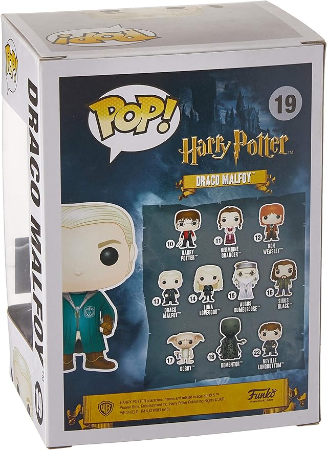 Funko - Harry Potter-Draco Malfoy Quidditch Figurine, Multicoloured, 6881