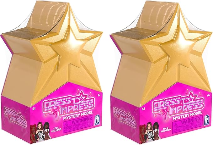 UCC Distributing Dress to Impress Mystery Models Dolls - Wave 1, Gold 2-Pack Bundle with DLC Codes