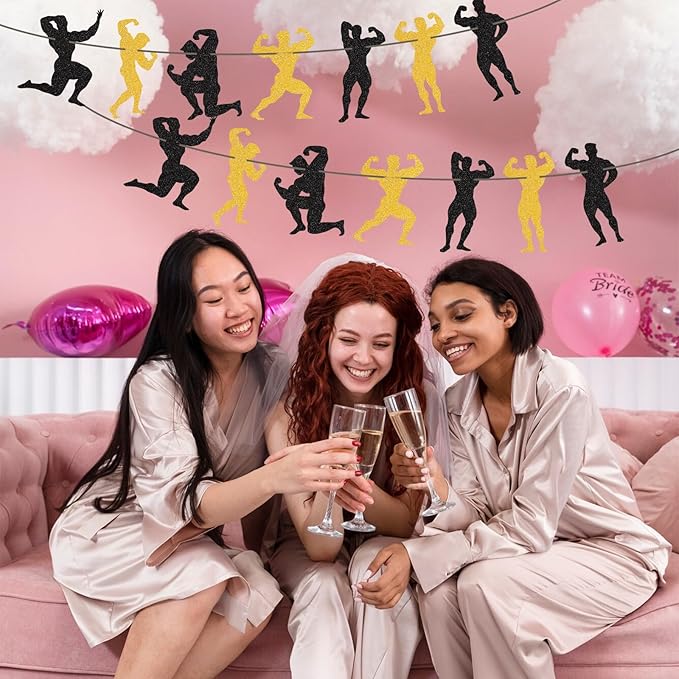 Twerk Banner Twerk Garland Sign Pole Dance Party Decorations Funny Birthday Banner Decorations for Adult Party Decorations Bachelorette Party Supplies Engagement Decor Bride Shower