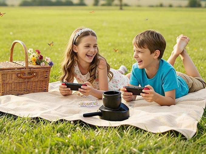 Nolan Lucian Outdoor/Indoor Portable for Children Handheld Game Console, 3.5 Inch LED Screen with 500 Built-in Classic Games Suitable for Children，Easy to use！