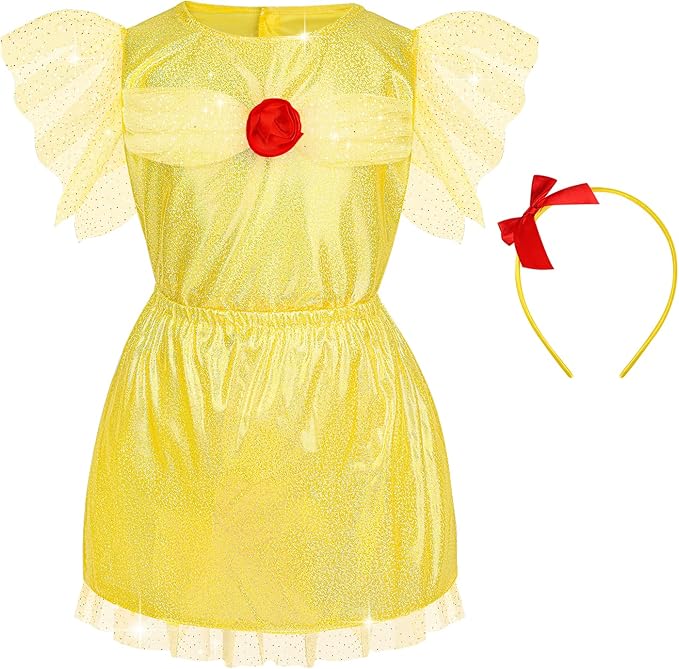 Princess Dress Up for Girls 3 4 5 6, Kids' Dress Up Pretend Play Clothes Princess Toys Gift for Little Girls