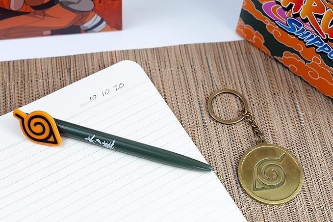 JUST FUNKY Naruto Shippuden Konoha Collectors Looksee Box | Mystery Box Collectors Items | Naruto Toys and Accessories | 5 Themed Toy Collectibles