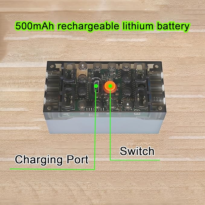 Power Functions RC Kit, Adjust Speed Remote Control and 4-Channel Input Ports Rechargeable Lithium Battery Box Set, APP, MOC