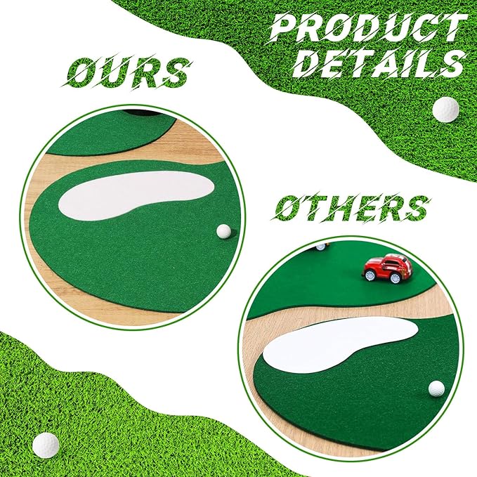 4 Set Golf Centerpieces Table Decorations, Ball Sand Trap Red Flag Plastic Flagpole Base for Golf Club Sport Party Decor Supplies.(20PCS)