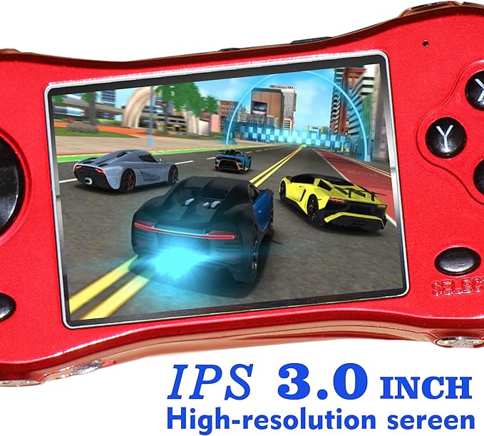 Handheld Game Console for Kids Preloaded 240 Retro Video Games, Portable Gaming Player with Rechargeable Battery 3.0" LCD Screen, Mini Arcade Electronic Toy Gifts for Boys Girls