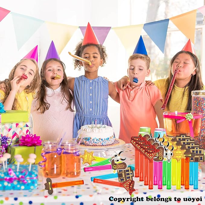 Western Cowboy Party Favors,24Pcs Cute Cowboy Bubble Wand for Western Birthday Party Supplies,Classroom Prizes Pinata Goodie Bag Stuffers Gifts