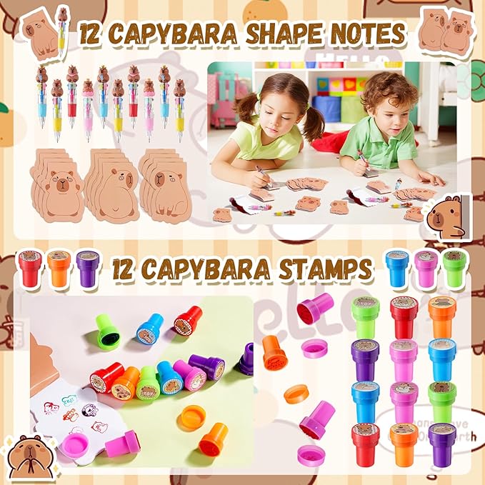 Vanblue Capybara Party Favors Birthday Decorations Party Supplies Pinata Fillers Goodie Bags Stuffers Gifts Prizes Goodie Gift Treat Boxes