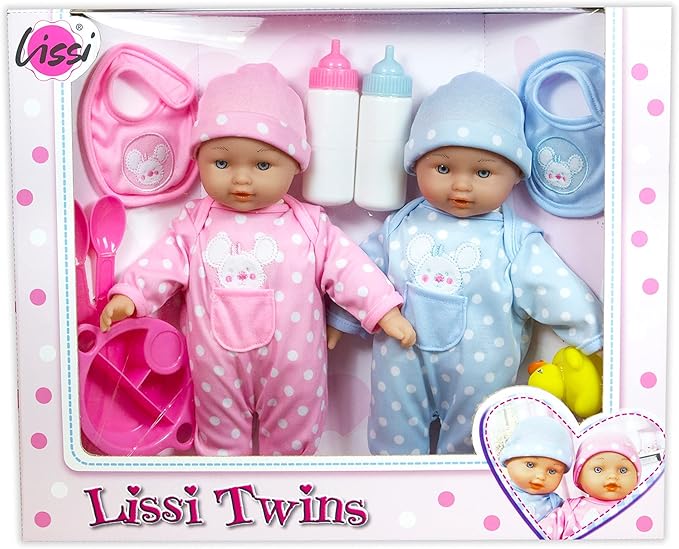 Lissi 11" Twin Baby Dolls