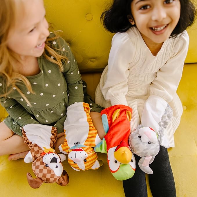 Melissa & Doug Playful Pets Hand Puppets (Set of 4)