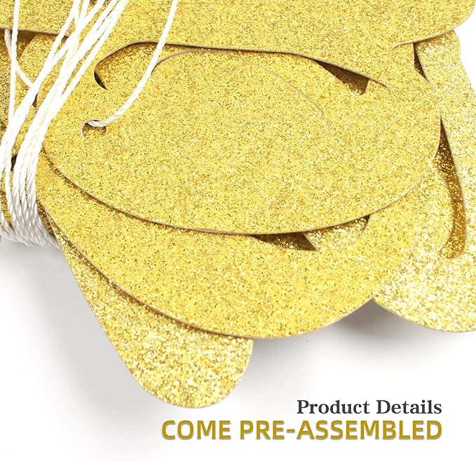 Don't Fuck It Up Banner, Farewell Party, Goodbye Party, Retirement Party Supplies (Gold Glitter)