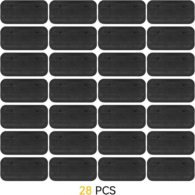 28PCS Action Figure Stand 6 Inch Display Bases with Peg Holder Accessories Compatible with Mavel Legends Series/GiJeo Classified Series/D C/Mo tu Models 1/12 Figures, Black Square