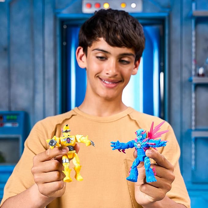 MrBeast Lab Hybrids Multi Pack, Reveal Different Hybrid Parts To Create 2 Mix & Match Action Figures, Plus Parts Of The Golden Panther Dragon, Fuse Millions Of Beast Combinations - Liger VS Banana-man