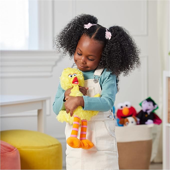 GUND Sesame Street Official Big Bird Muppet Plush, Premium Plush Toy for Ages 1 & Up, Yellow, 14”