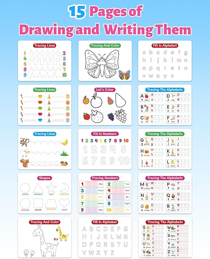 Benresive Montessori Preschool Busy Book for Toddlers 3-5, Preschool Learning Activities, Educational Toys Gifts Ages 3 and Up, Autism Sensory Travel Toys Easter Basket Stuffers for Toddlers