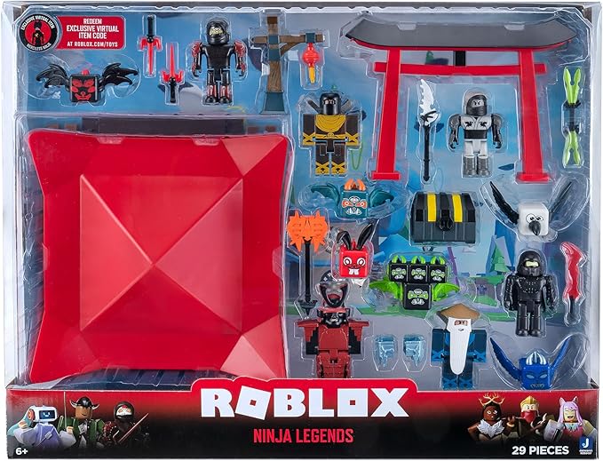 Roblox Action Collection - Ninja Legends Deluxe Playset [Includes Exclusive Virtual Item]