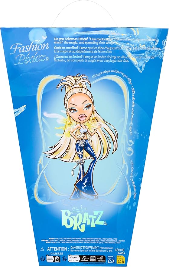 Bratz Fashion Pixiez Cloe Collectible Fantasy Doll with Real Fashions and Accessories